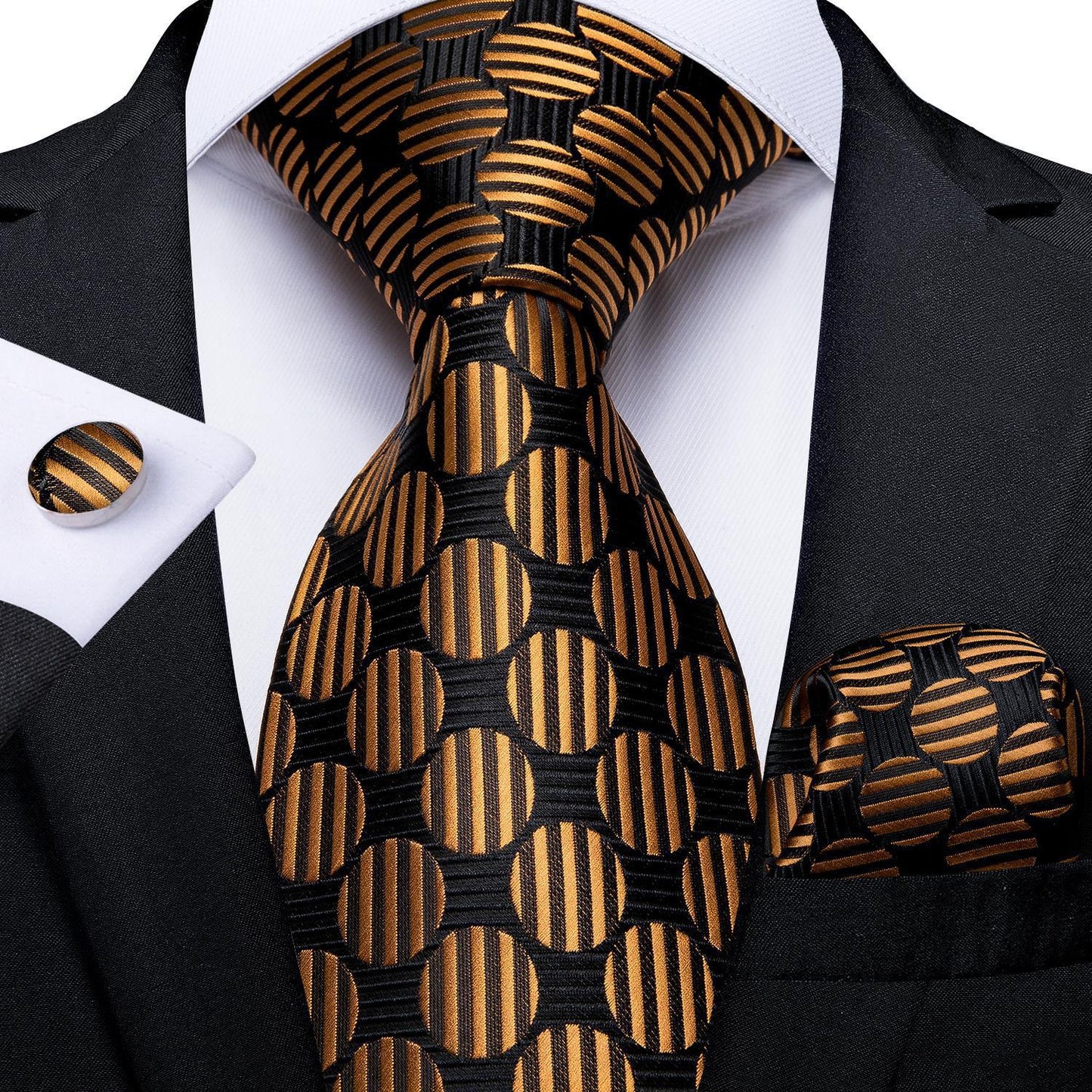 Vintage Jacquard Paisley Tie 3-Piece Set