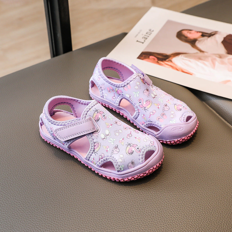Children's Sandals Soft Bottom Breathable Anti-collision Beach Shoes