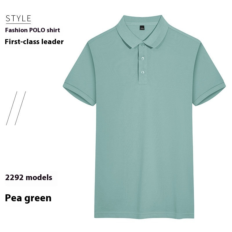 Summer Lapels Polo Shirt Short Sleeve Thin Breathable