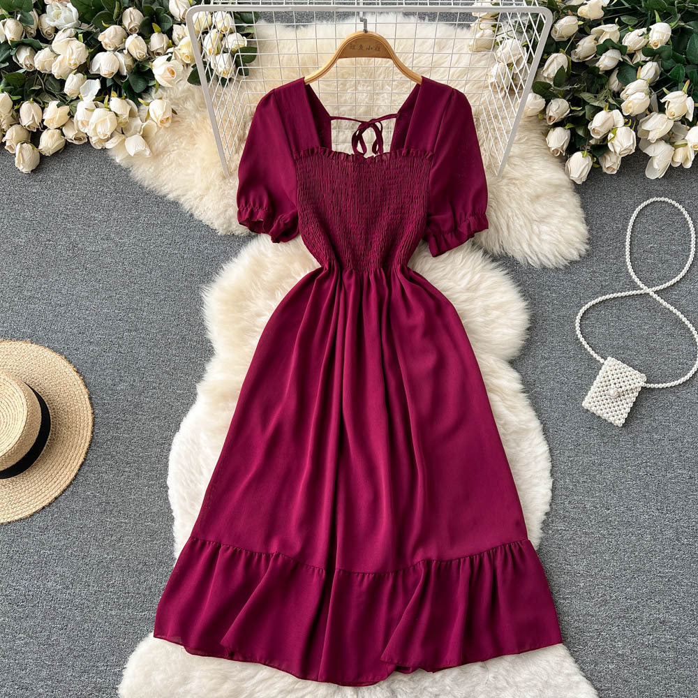 French-style Vintage Platycodon Fairy Dress New Gentle Summer Design