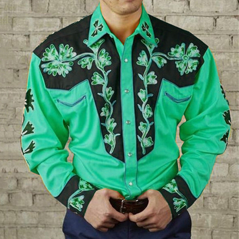 Digital Printing Fashion Trendy Long-sleeve Shirt