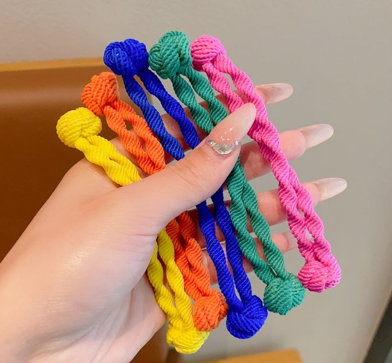 Girls' High-end Hair Band With Rubber Band