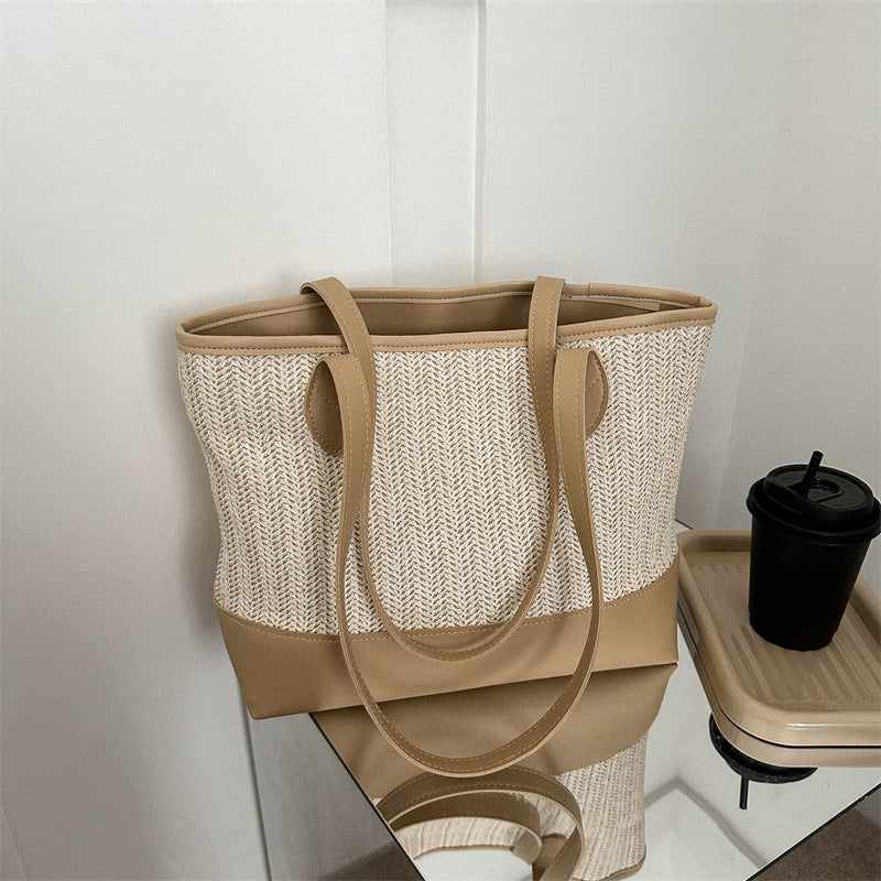 Large And Minimalist Storage Bag For Women's Shoulder