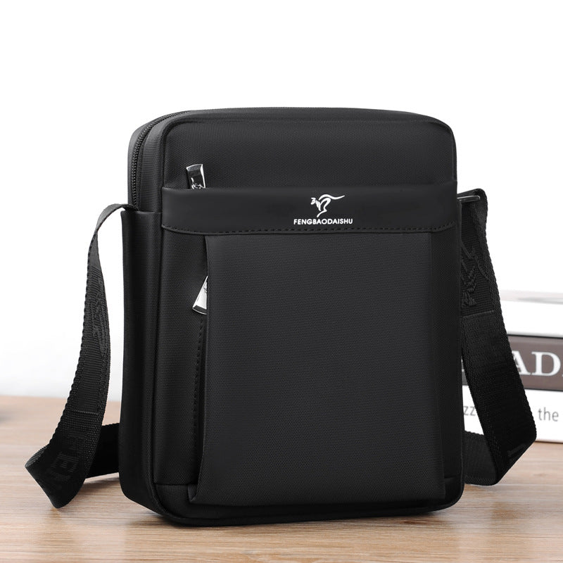 Men's One Shoulder Fashion Casual Messenger Bag Waterproof Oxford Cloth