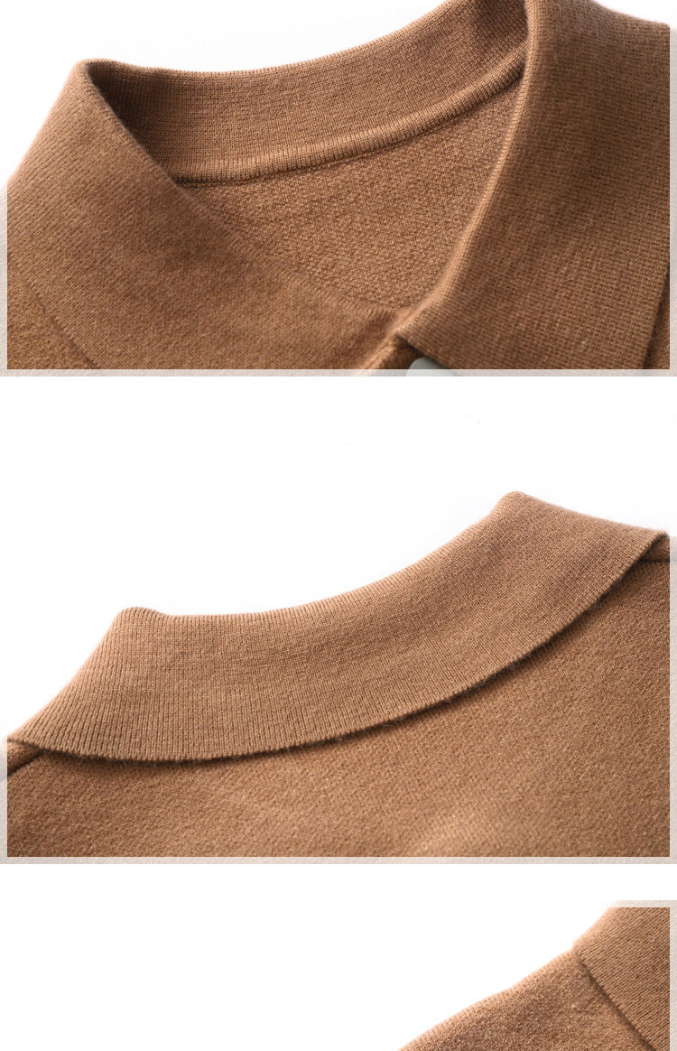 Men's Solid Color Cardigan Sweater Fashionable Jacket