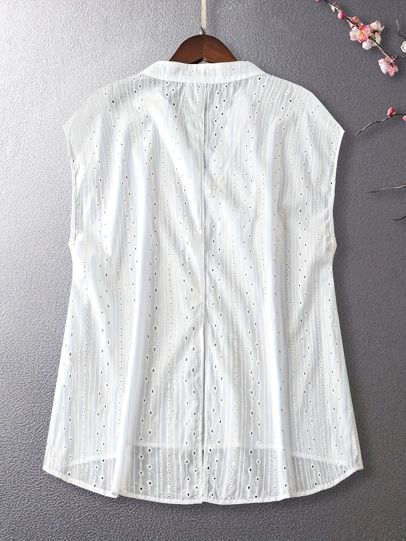 Elegant 3D Embroidered Floral V-Neck Top Shirt