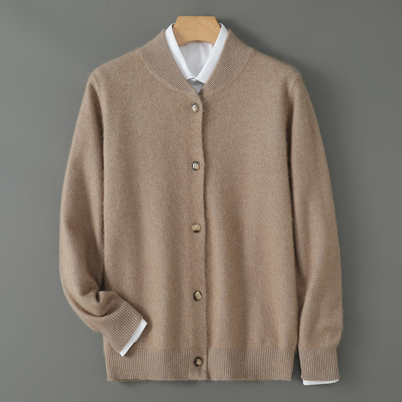 Casual Plus Size Outer Wear Men's Dehaired Angora Sweater