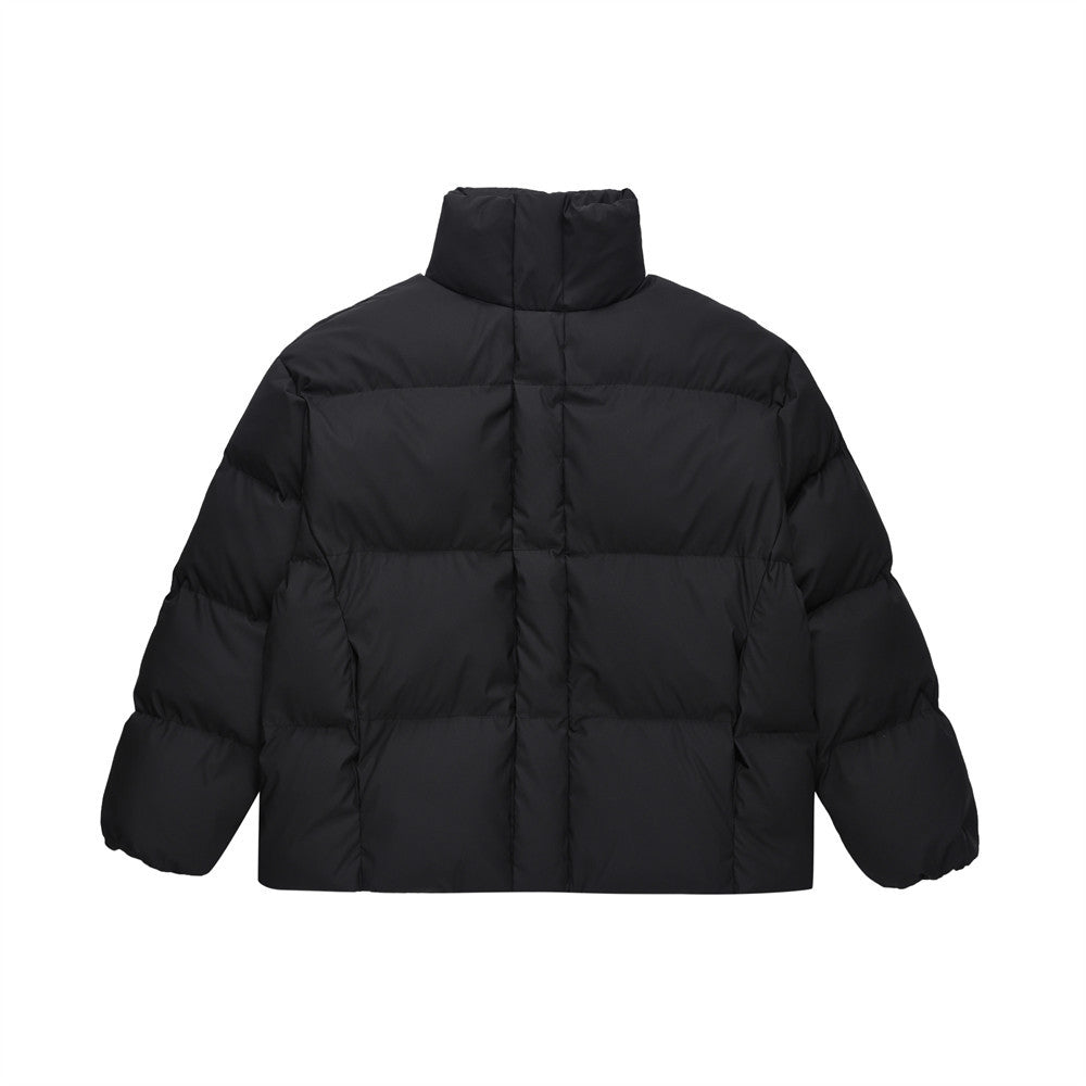 Men's Solid Color Plaid Cotton Coat