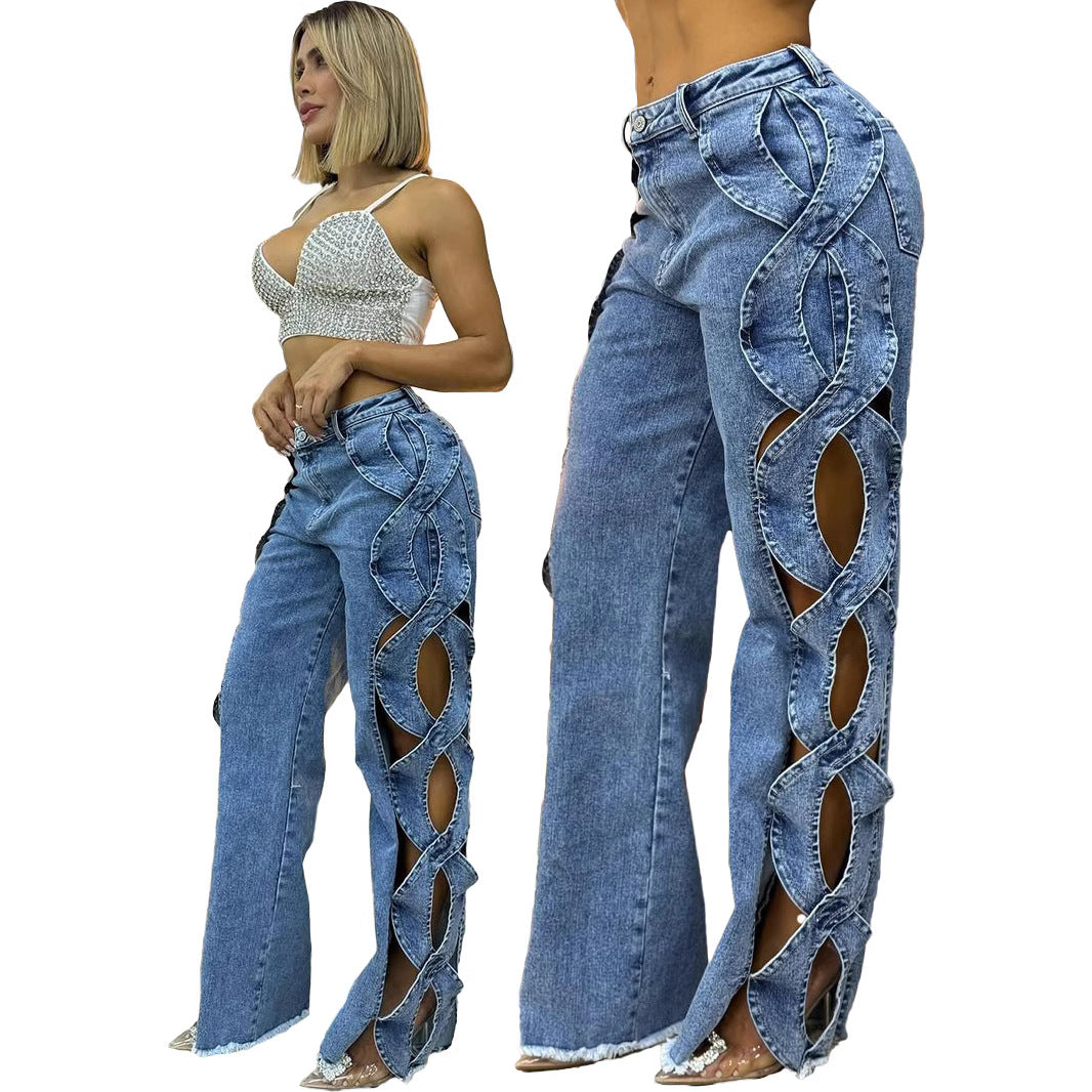 Women's Side Hollow S Line Denim