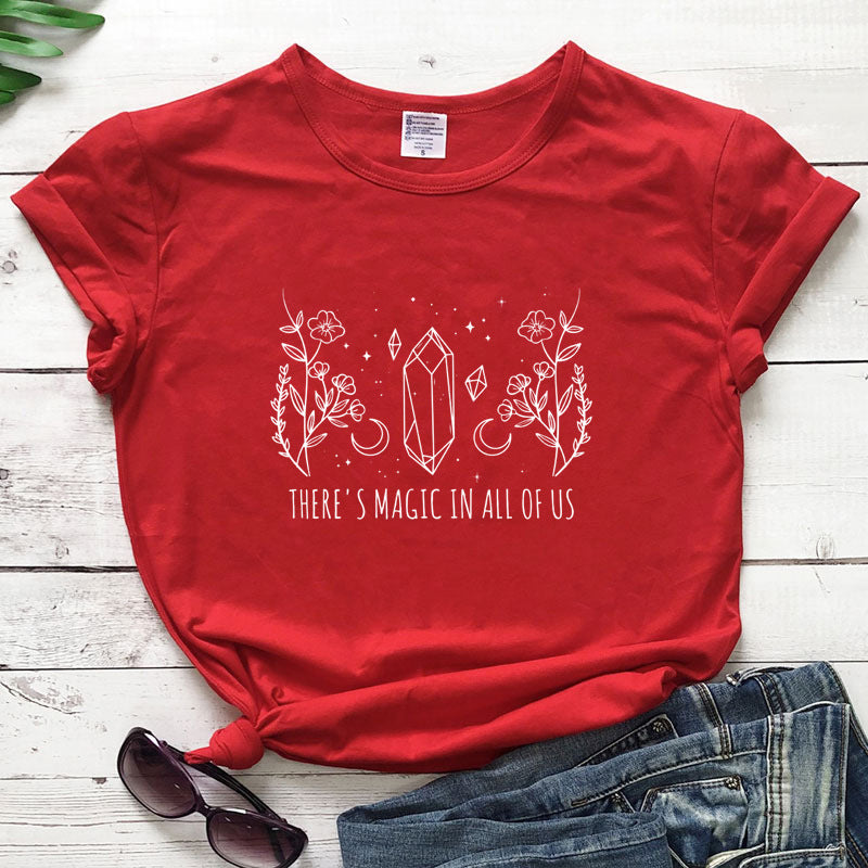 THERE'S MAGIC IN ALL OF US New Women's Short-sleeved T-shirt