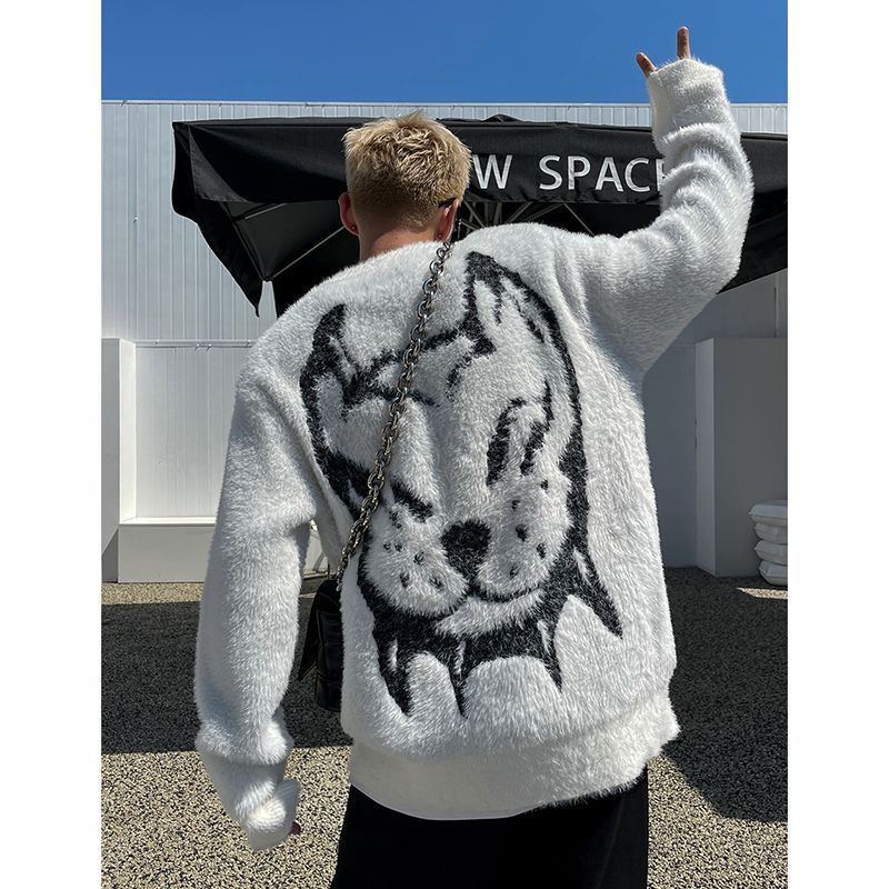 Brocade Sweater Men's Loose Couple Sweater