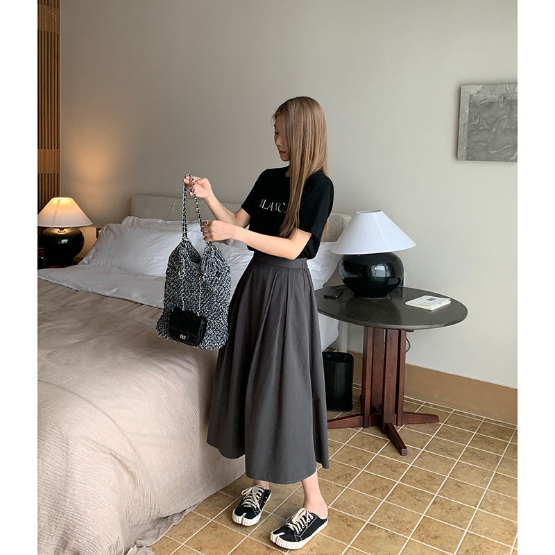 Modal A- Line Skirt Women's Mid-length