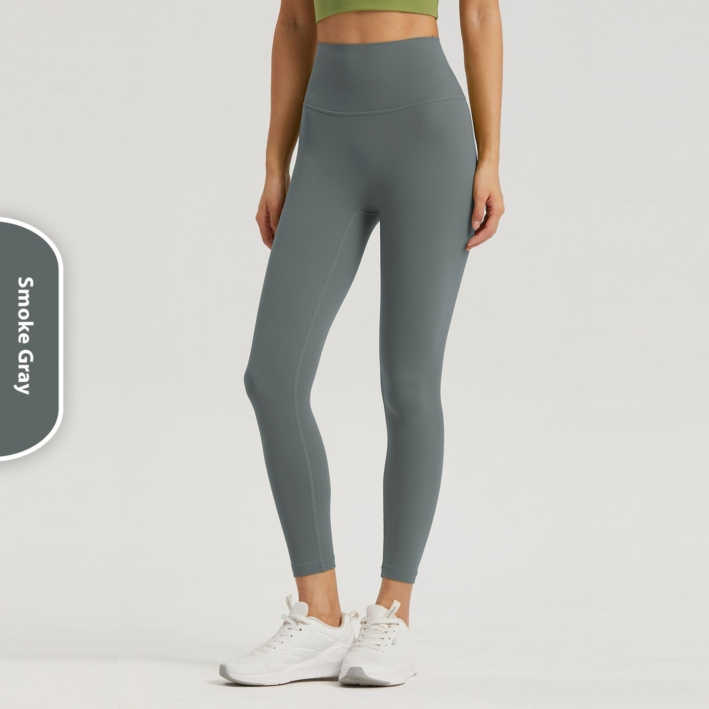Nye europæiske og amerikanske sømløse yogabukser med høj talje, stramme sports- og fitnessbukser, ferskenhofte-yogabukser