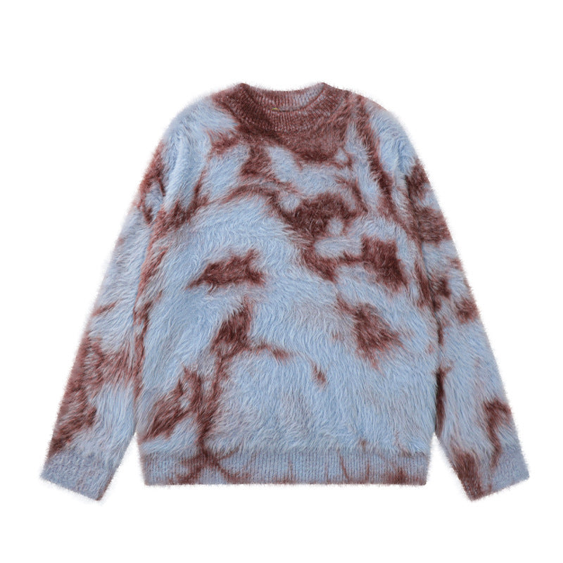 Retro Atmosfære Design Løs Sweater Sweater
