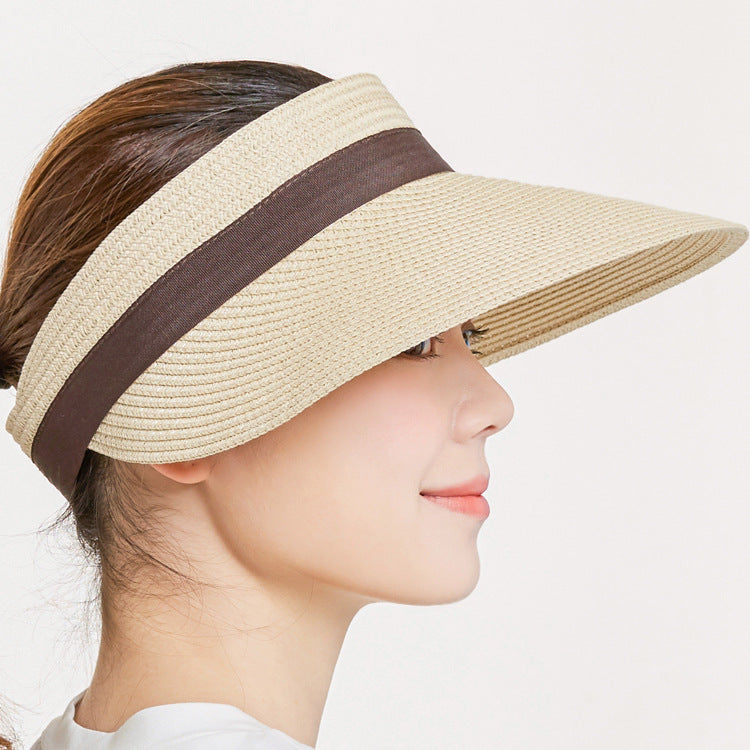 Big Brim Bow Straw Hat Korean Version New Women's Sunscreen