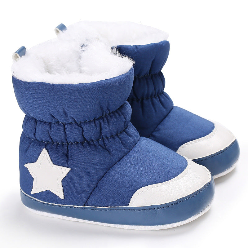 Shoes Soft Bottom Snow Boots Five Pointed Star Thickening