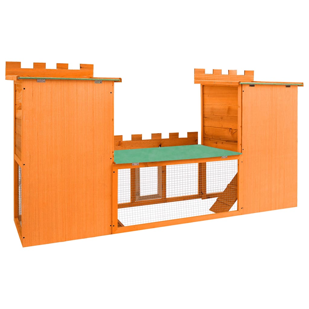 Large rabbit hutch, small animal cage, double house