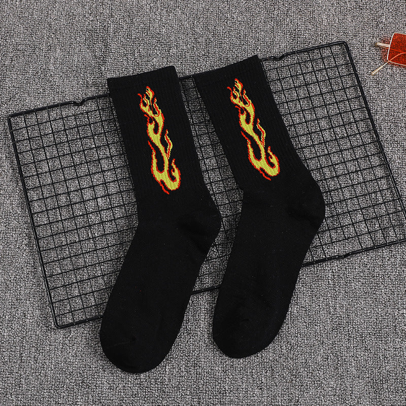 Street Men And Women Couple Stockings Tide Cotton High Tube Skateboard Socks