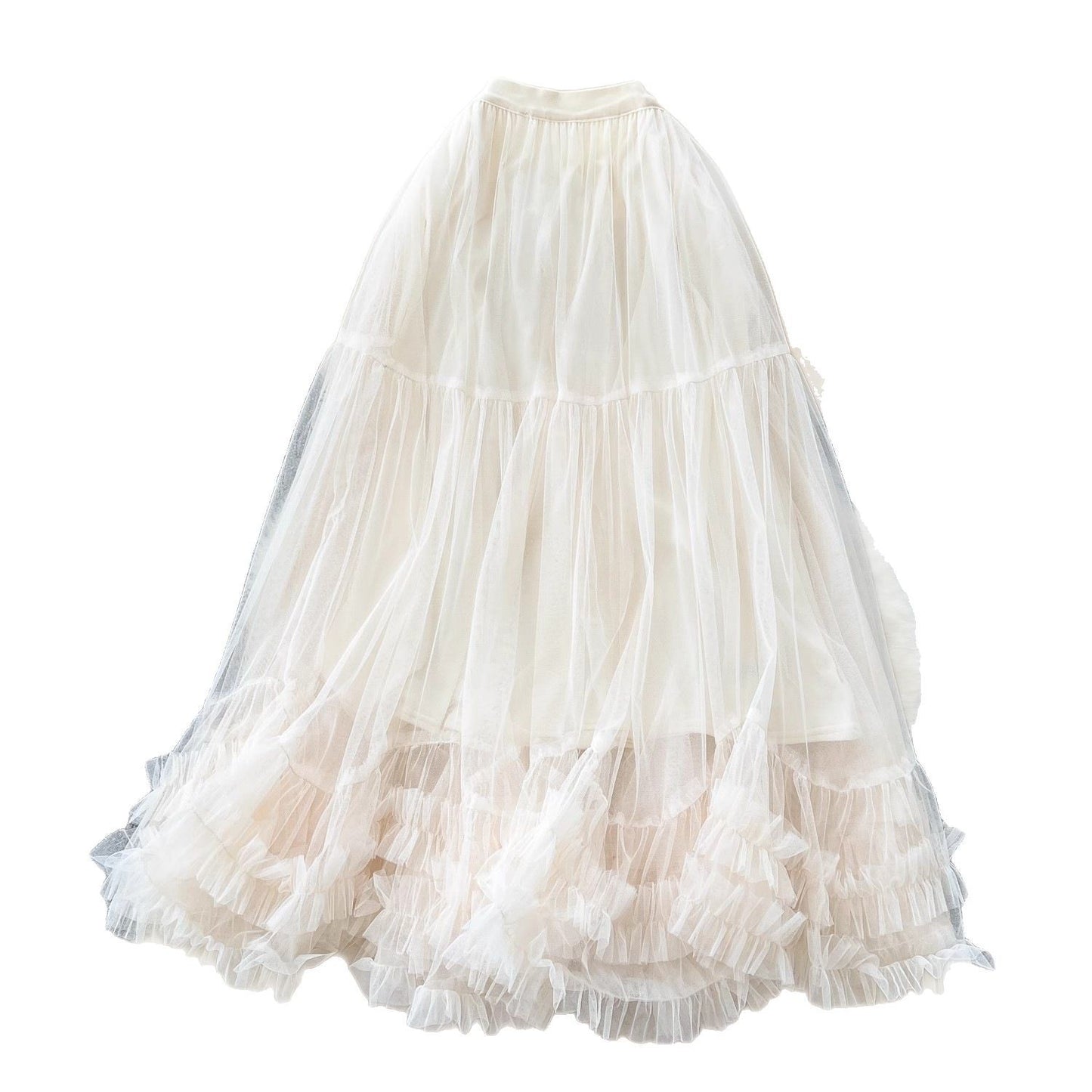 Fairy-like Tulle Skirt In A Soft Niche Winter Style