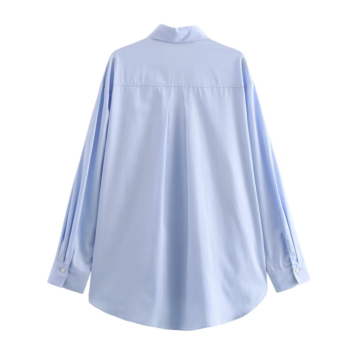 Lapel Single-breasted Simple Loose Shirt