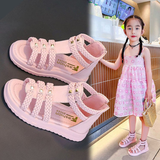 Girls' Sandals Summer Fashion Open Toe