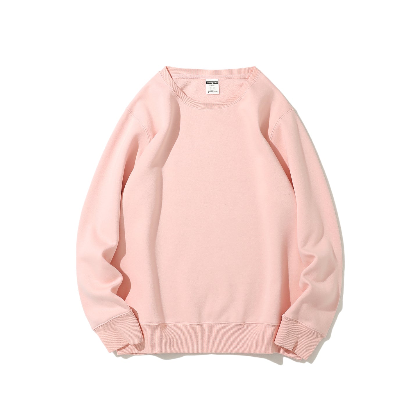 Polar Fleece Rund Hals Sweater Fleeceforet Let Board Candy Color Langærmet Tykket Frakke