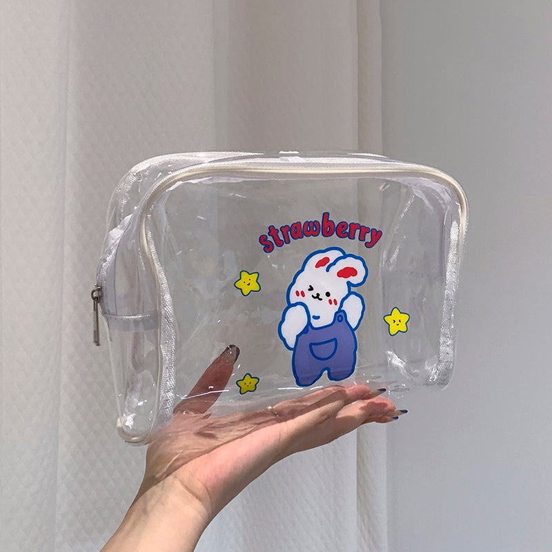 Women's Portable Pvc Simple Large-capacity Travel Wash Storage Bag