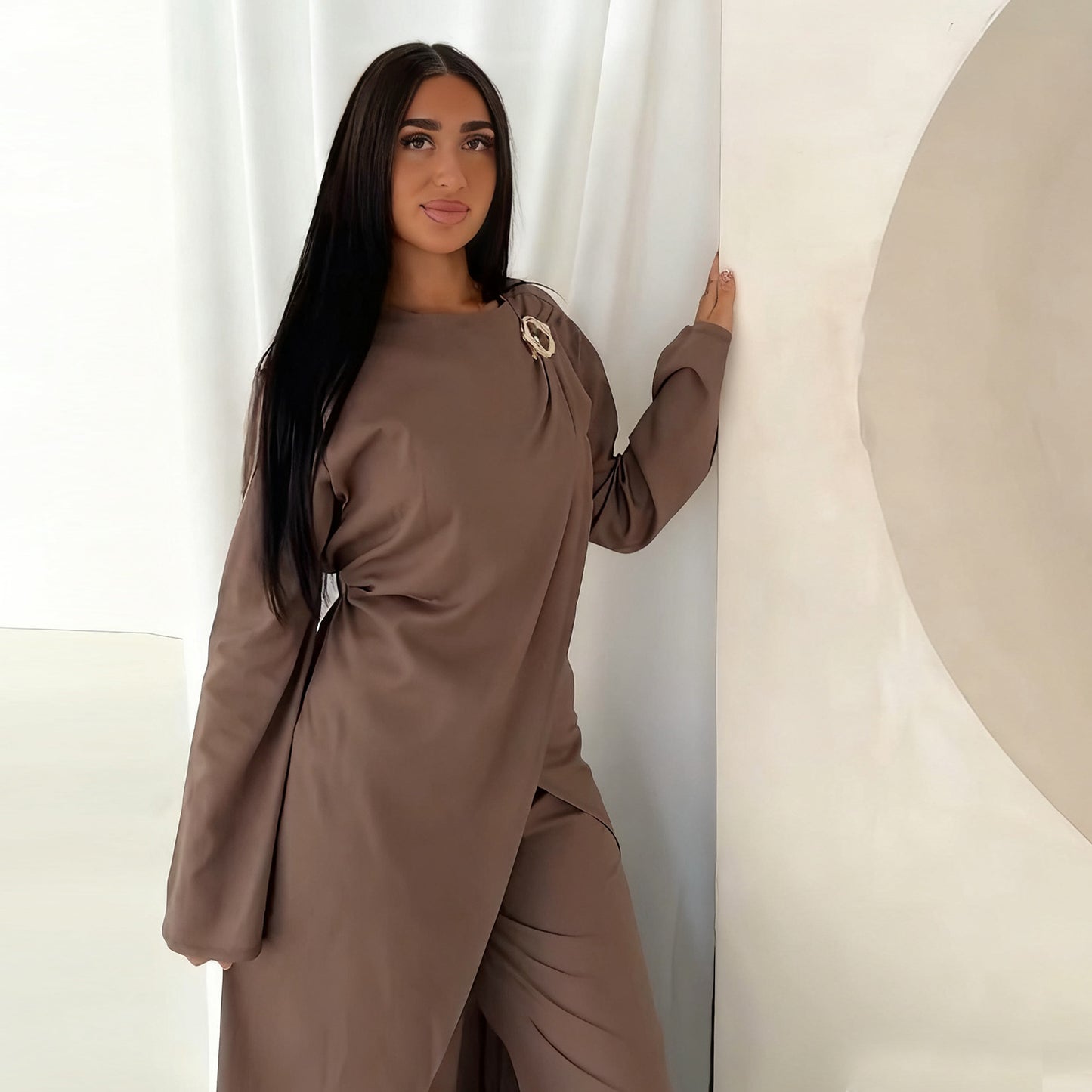 Womens Fashion Two-piece Top And Pants Set