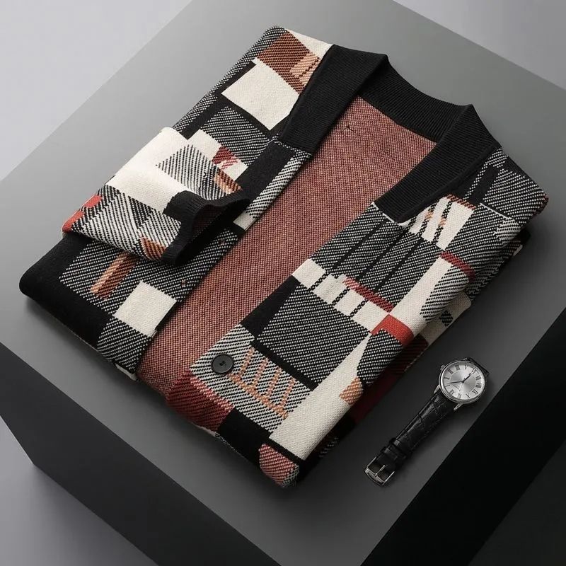 Særligt Design Geometrisk Oliemaleri Camouflage Top Mænd