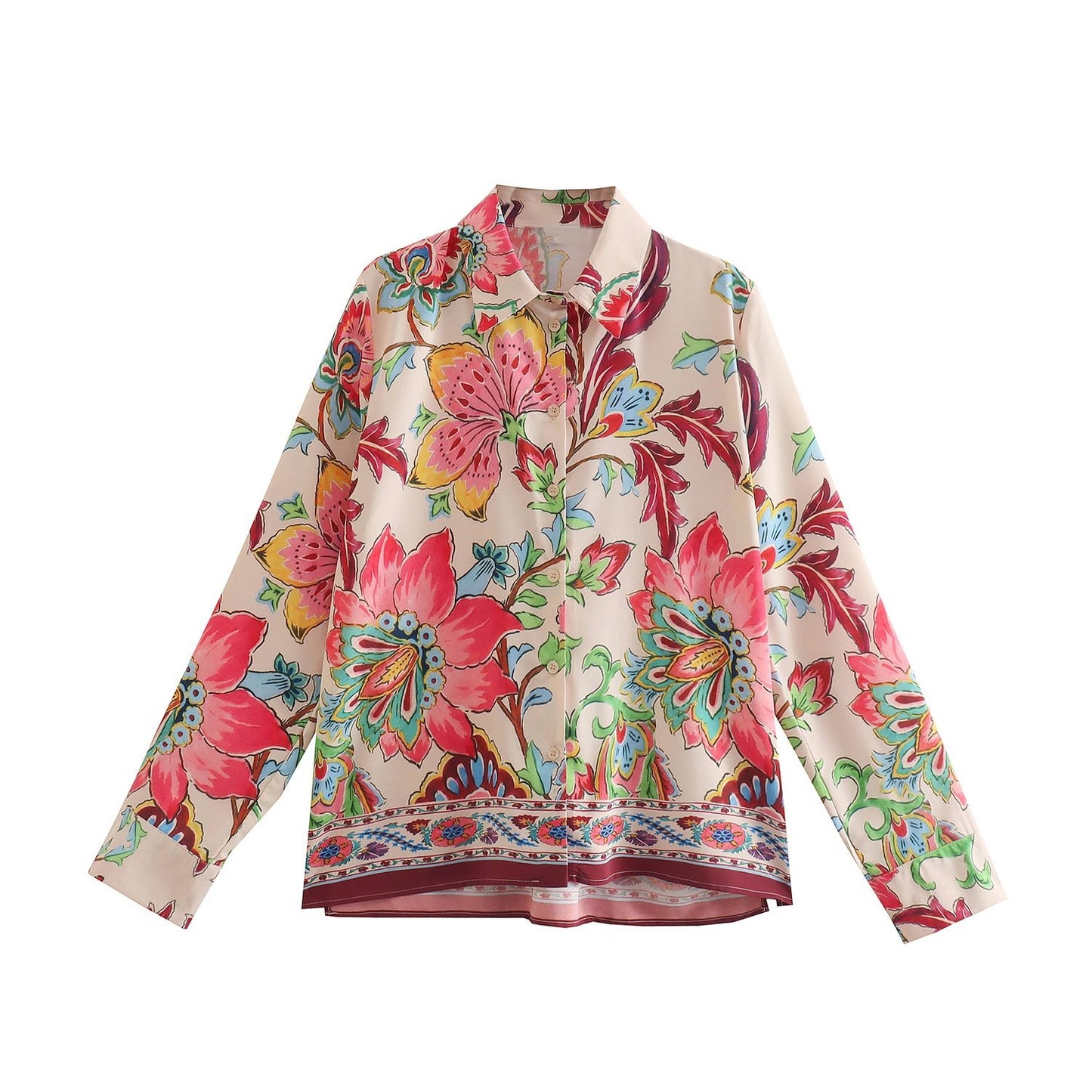 European And American Women's Clothing Fashion Printed Coat Shirt Skirt Pants Fashion Suit