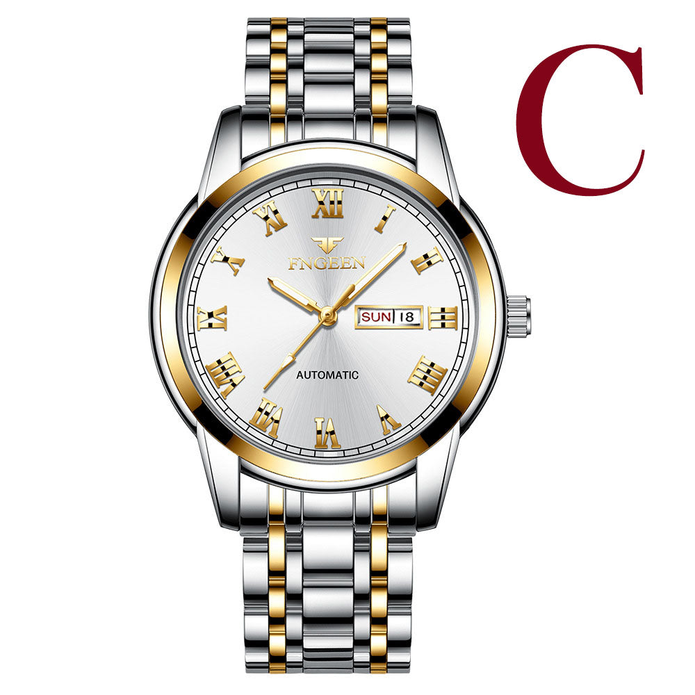 Stainless Steel Band Luminous Quartz Student Fashion Trend Men's Watch