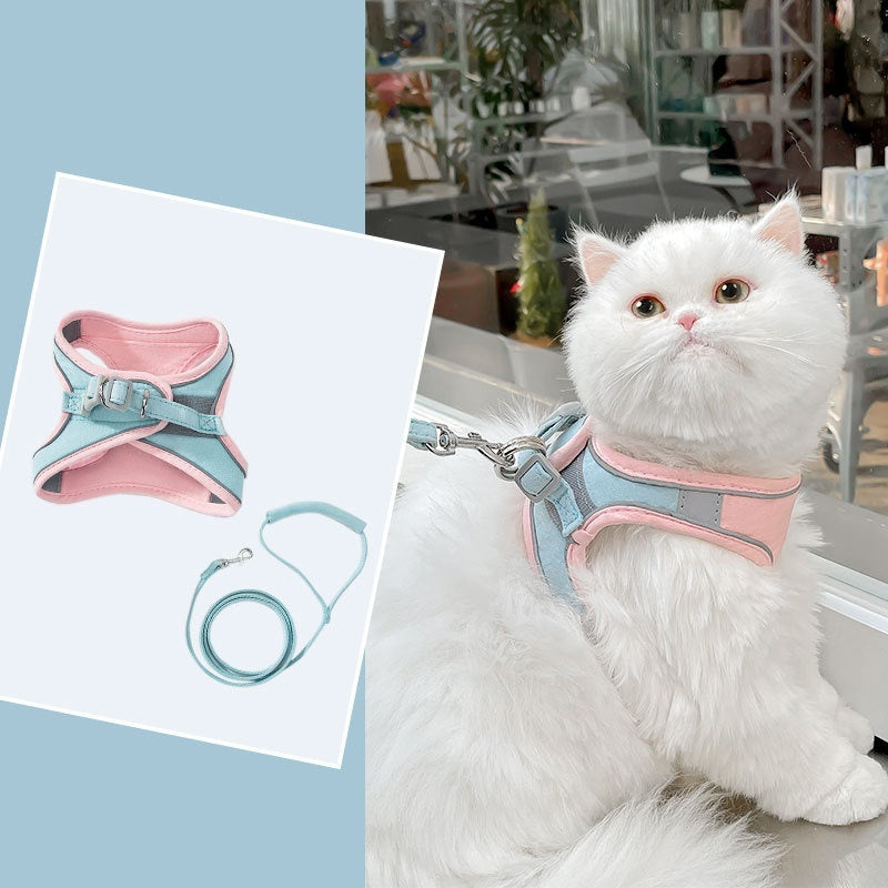 Cat Pulling Rope Vest Reflective Chest Strap