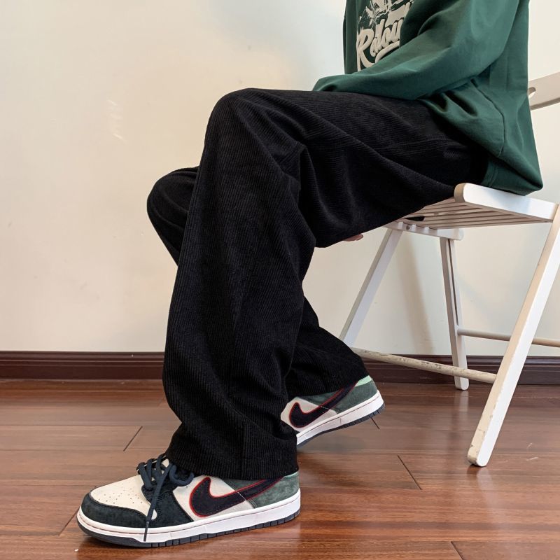 Men's Loose Drawstring Elastic Waist Jeans