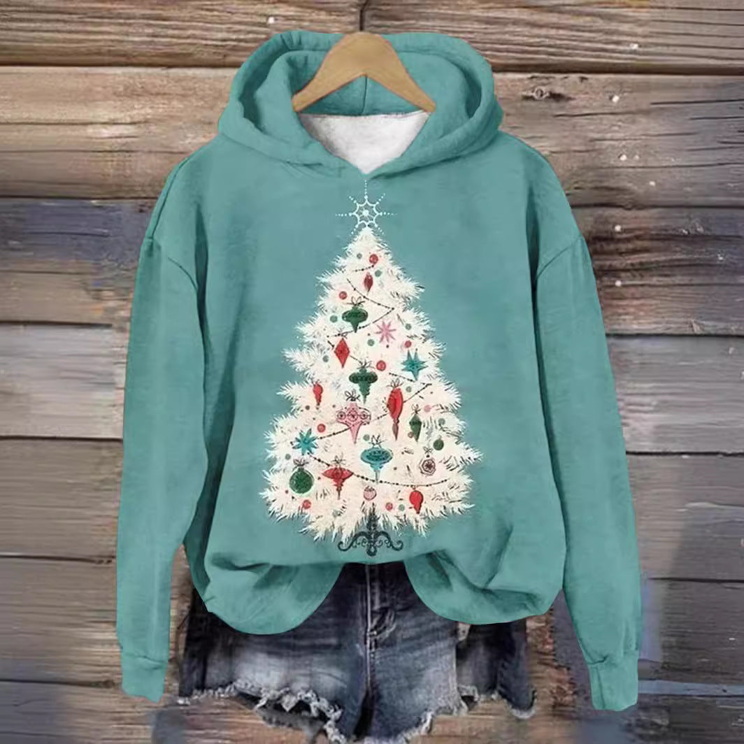 Digital Printing Men's Hoodie Heartbeat Pattern Hooded Sweater