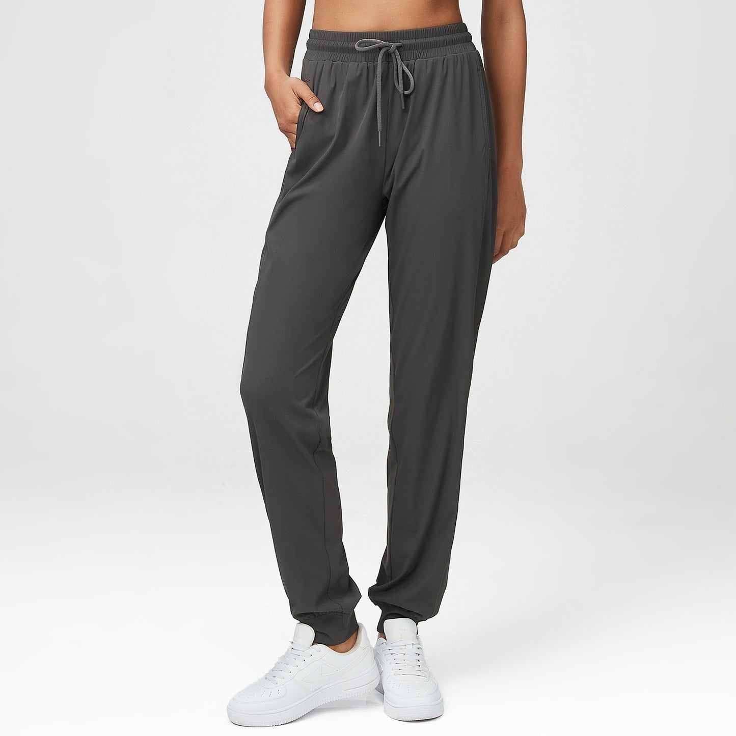Women's Mid Waist Loose Track Pants
