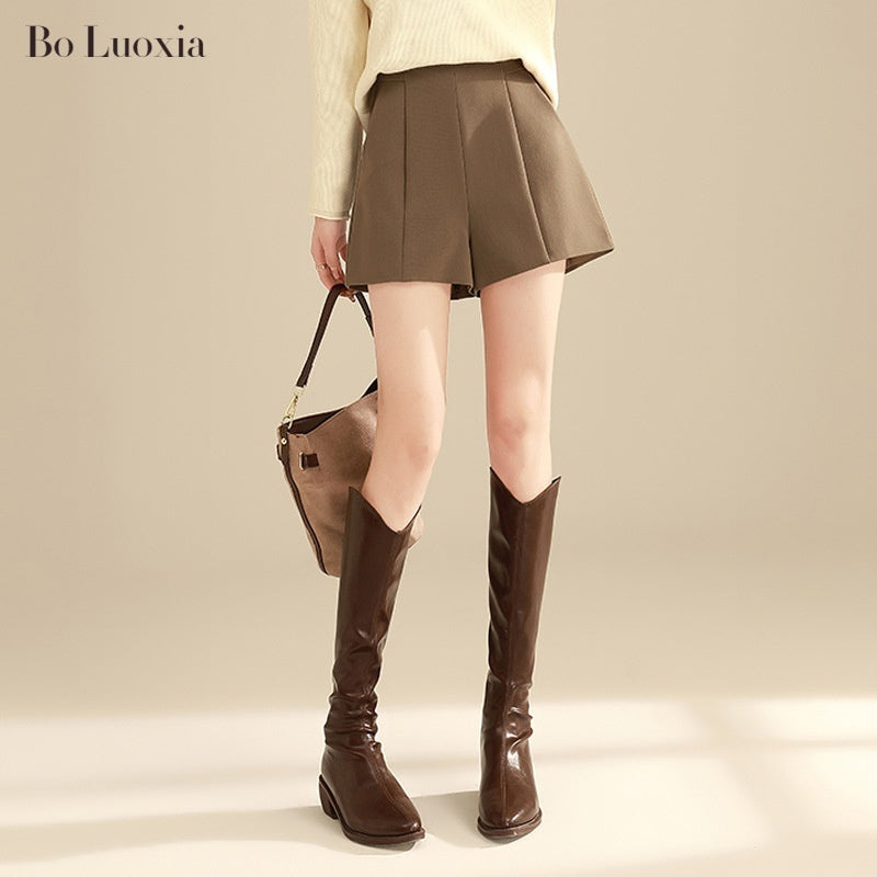 Line Bootcut Pants Spring And Summer Wide Leg Pants Outer Wear High Waist
