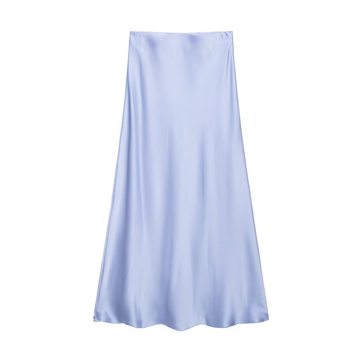 Womens Multicolor Satin-Feel High-Waisted Skirt