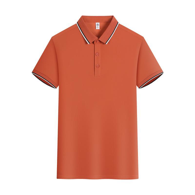 Summer Ice Silk Lapel Short Sleeve Polo Shirt