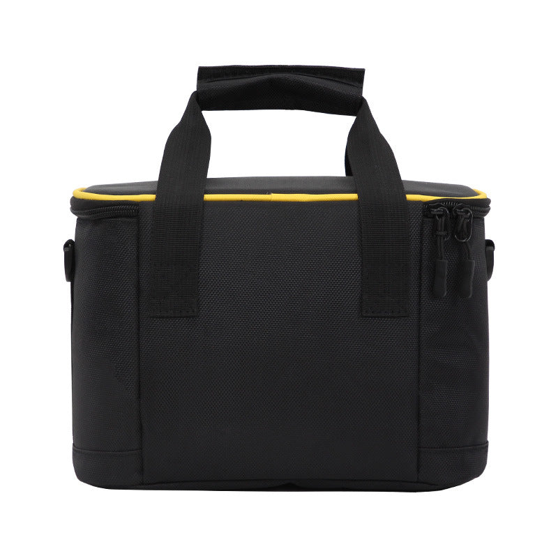 Stor isoleret mulepose til udendørs brug, der holder maden frisk, kølet og kan bæres som skuldertaske