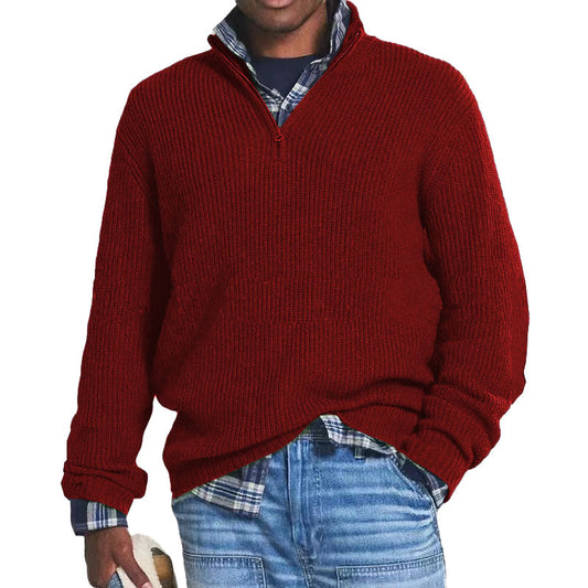 Fall Winter Men's Casual Sweater  Acrylic