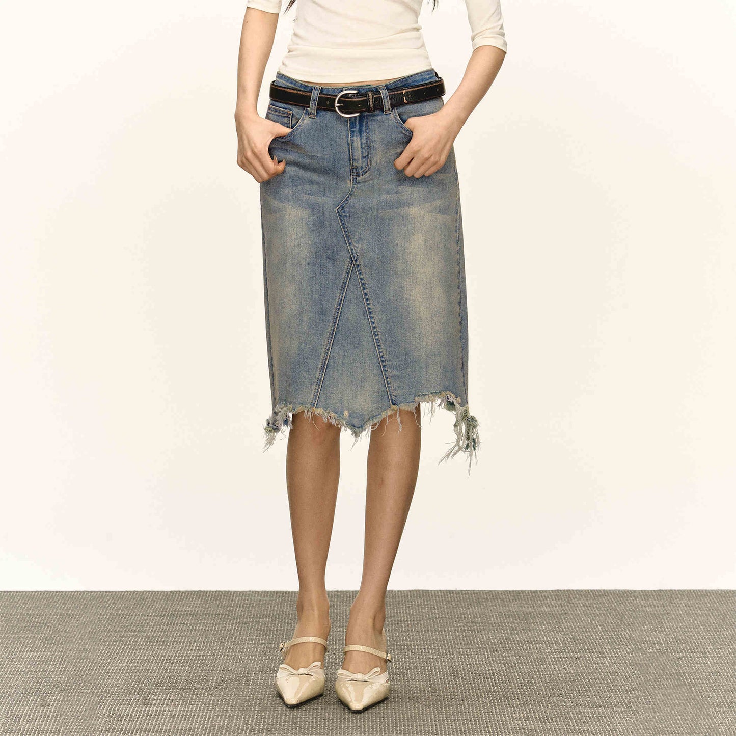 Retro Skirt Women's Bag Hip Short Skirt