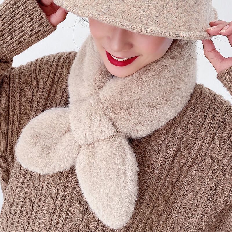 Faux Fur Faux Rabbit Fur Scarf Plush Fur Collar