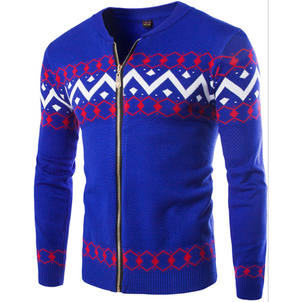 Fashion Pattern Casual Round Neck Sweater