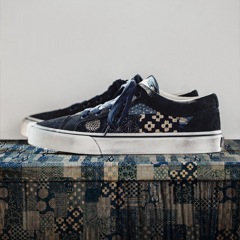 Printed Low Top Casual Student Couples Shoes