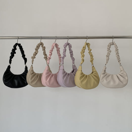 Sweet Pleated Women's Portable Cloud Bag