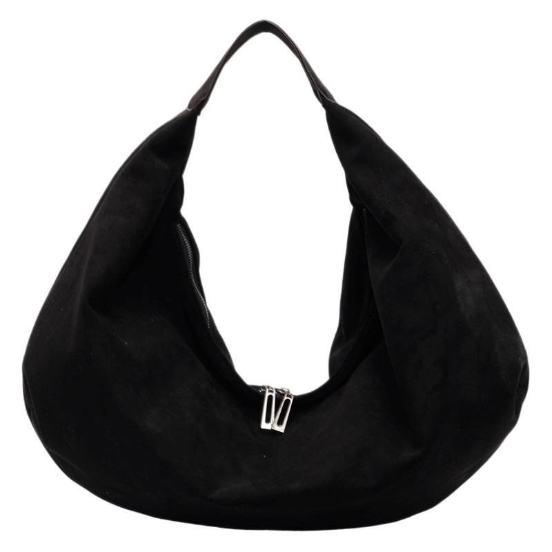 Retro Casual Large Capacity Totes Suede Fabric