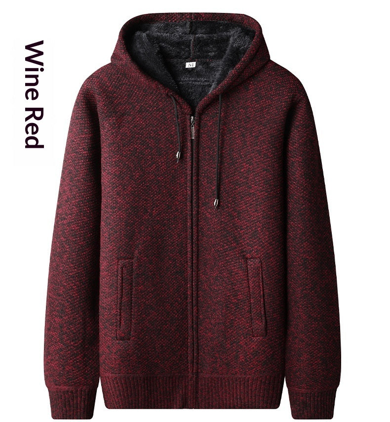 Spring And Autumn Cardigan Men's Korean Version Thickened Sweater