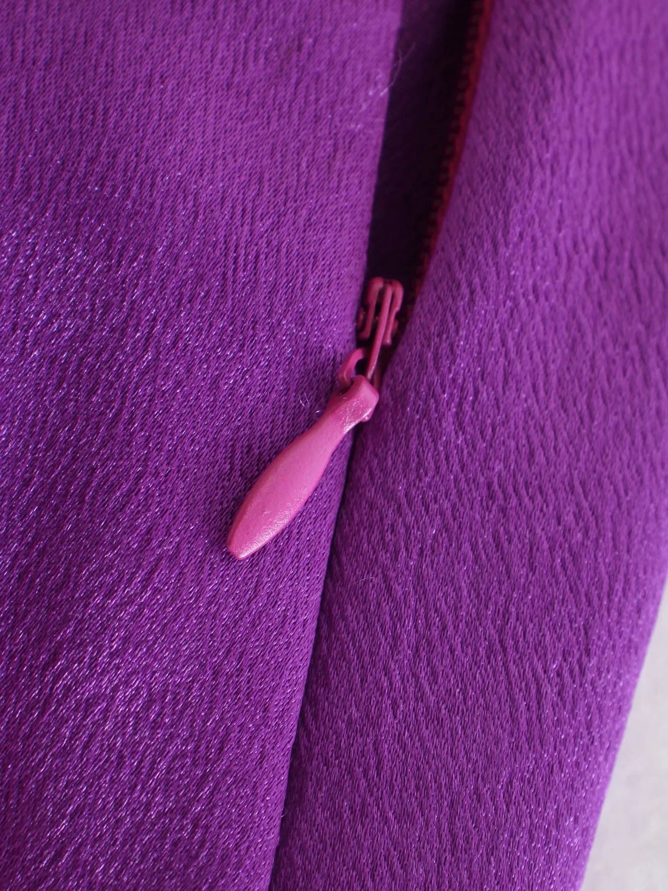 New Purple Glossy Texture Mini Skirt Women's Skirt