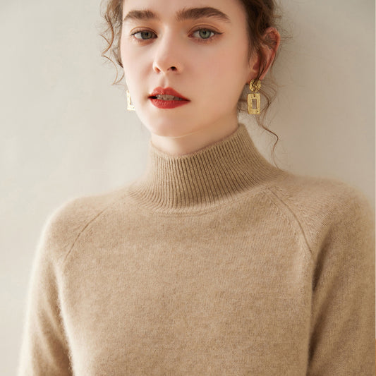 Women's Thickened Sweater Autumn And Winter Wool Knitted Bottoming Shirt