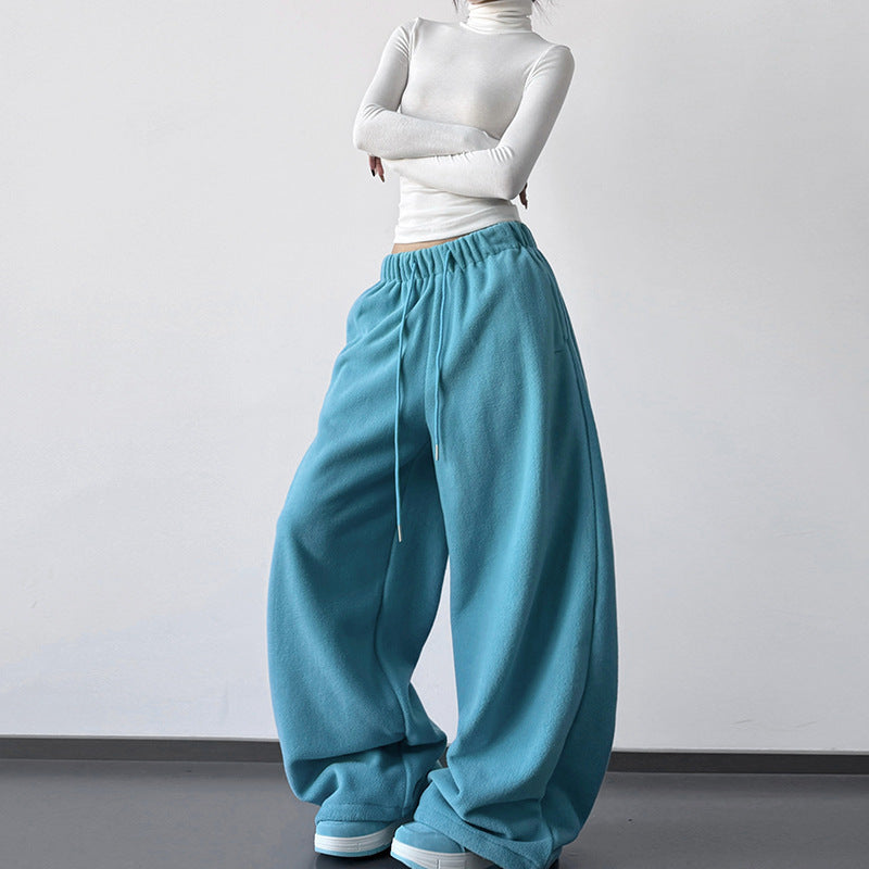 High-Waisted Slimming Straight-Leg Wide-Leg Sweatpants For Women